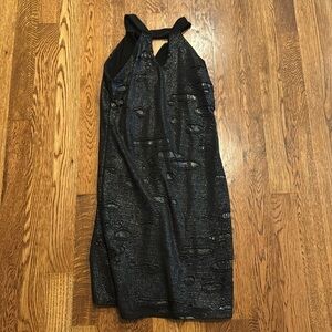 Hollyworld Girl’s Black Halter Dress Size 14
